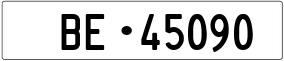 Truck License Plate